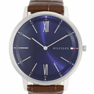 ساعة أوستيك جلد بني Tommy Hilfiger